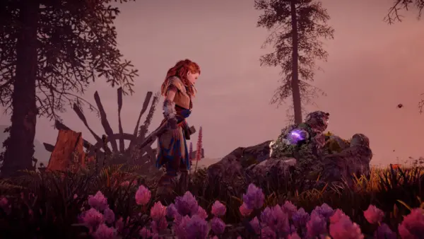 Aloy amongst the flowers
