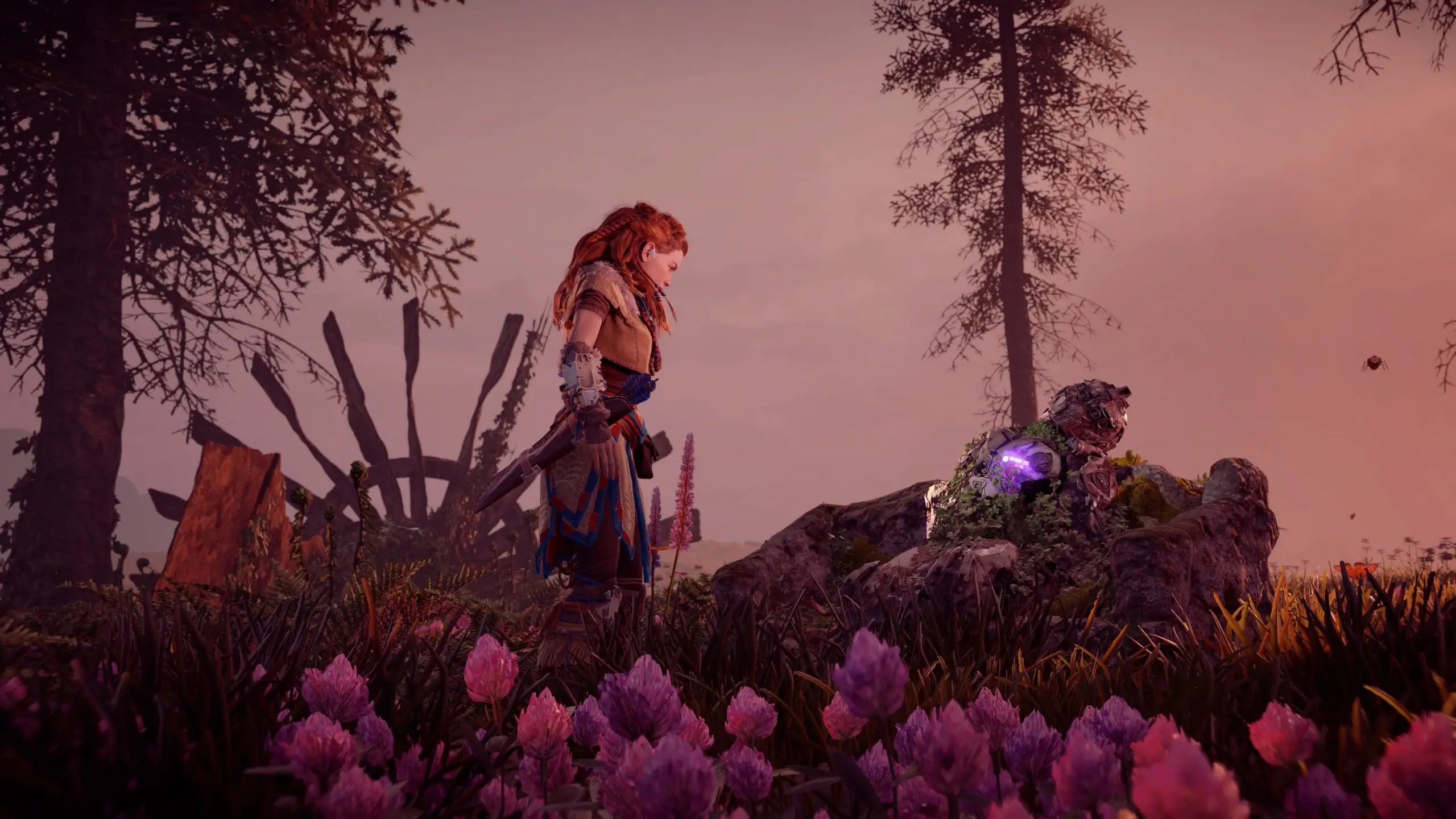 Aloy amongst the flowers
