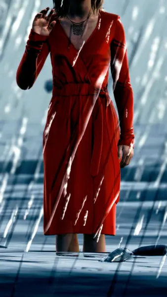 Lady in red