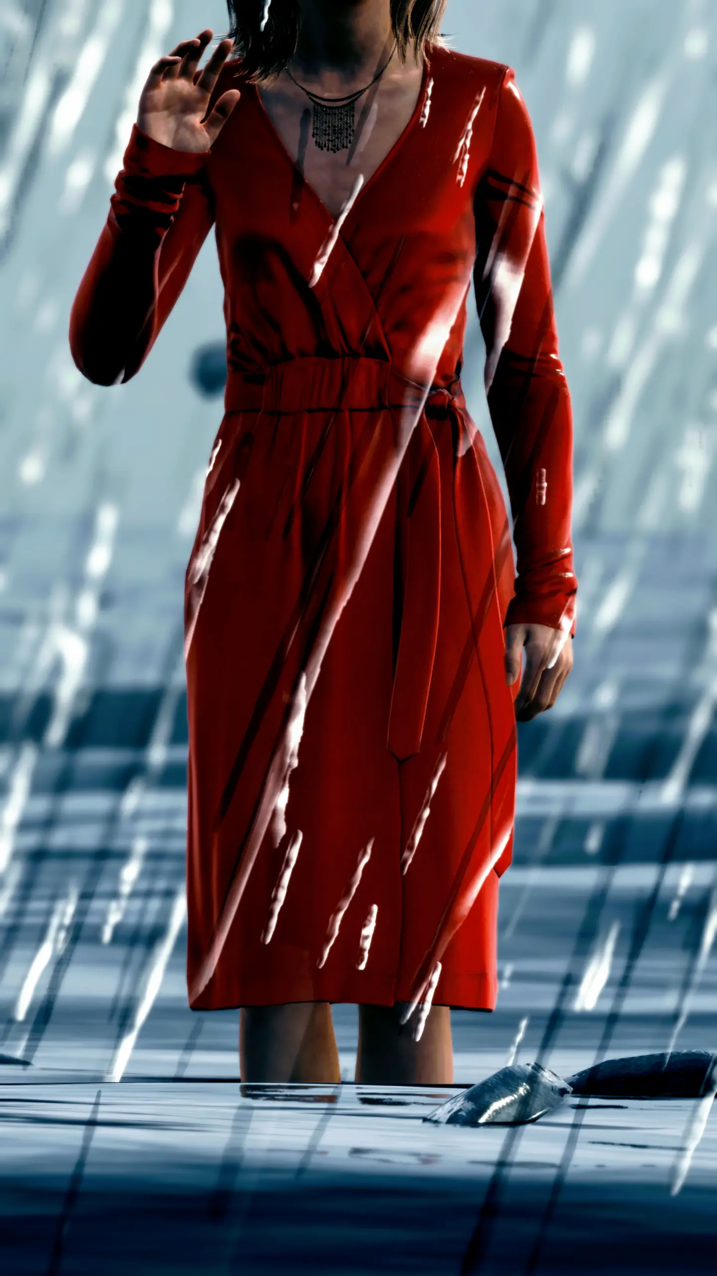Lady in red