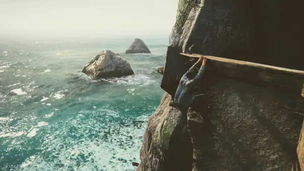 Nate shimmies around the coast