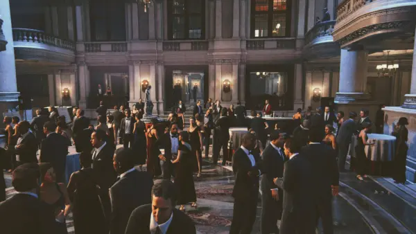 Posh crowd
