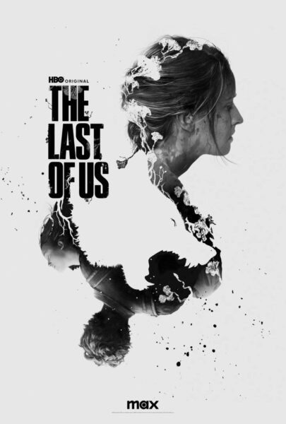 Poster for The Last of Us TV show, depicting Abby artwork with series logo.